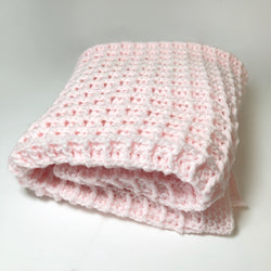 Waffle Baby Blanket - Baby Pink