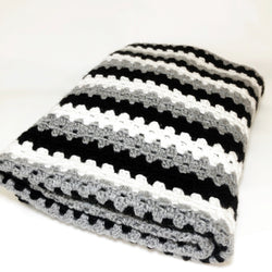 Stripe Crochet Throw