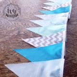 Blue Pattern Flag