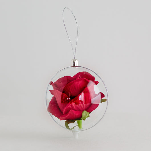 Rose Globe - Red Rose 10cm